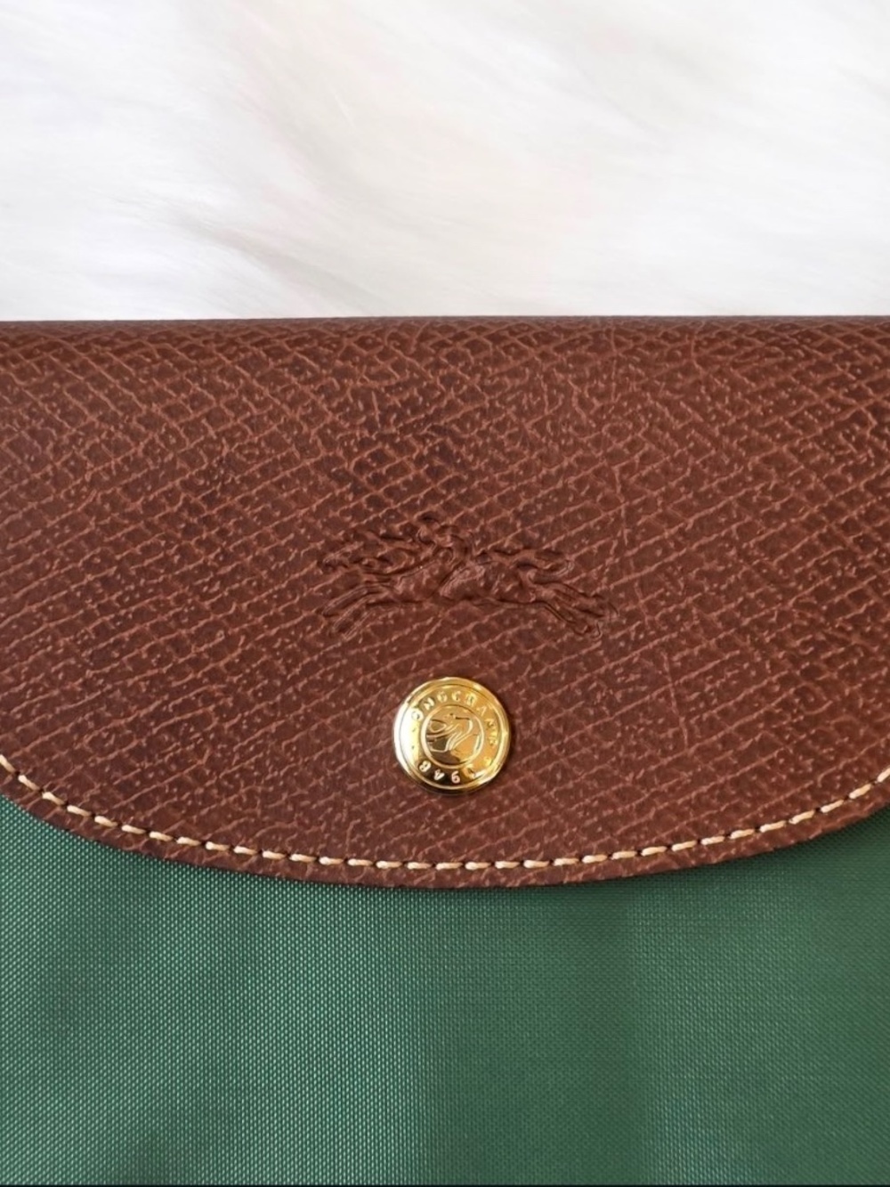 🍂New Forest Green Longchamp Large - Picture 7 of 11